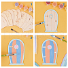  Wood Cabochons WOOD-NB0001-70-4
