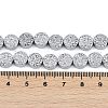 Electroplated Synthetic Non-magnetic Hematite Beads Strands G-H072-F01-01B-4