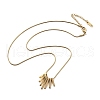 304 Stainless Steel Tassel Pendant Necklaces NEJW-V001-13G-2