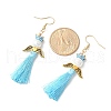 Angel 304 Stainless Steel Dangle Earrings EJEW-MZ00409-05-4