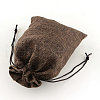 Polyester Imitation Burlap Packing Pouches Drawstring Bags X-ABAG-R004-14x10cm-10-2