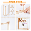 Wooden Earring Display Stands EDIS-WH0035-03C-5