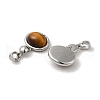 Natural Tiger Eye Pendants KK-M270-45P-2