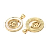 Brass Micro Pave Cubic Zirconia Pendants KK-U070-02C-G-2