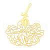 Brass Filigree Big Pendants KKC-T003-32G-1