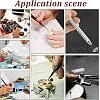 Unicraftale 4Pcs 4 Style Stainless Steel Tweezers & 4-Claw Pick up Tool for Small Parts Pickup STAS-UN0039-16-7