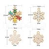 24Pcs 4 Style Alloy Enamel Pendants FIND-LS0001-10-NR-4