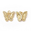 Brass Cubic Zirconia Pendants ZIRC-I062-12G-1