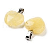 Tigerskin Glass Charms HEAR-PW0001-057-35-3