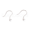 Rhodium Plated 925 Sterling Silver Earring Hooks STER-P047-01B-P-2