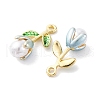 Alloy Enamel Pendants FIND-M060-22G-04-2