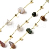 Handmade Natural Indian Agate Chip Beaded Chains CHC-F020-09G-15-1