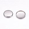 304 Stainless Steel Plain Edge Bezel Cups X-STAS-F117-49P-2