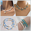 SUNNYCLUE 150Pcs 5 Colors Synthetic Turquoise Beads G-SC0003-16-5