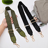 CHGCRAFT 2Pcs 2 Colors Solid Color Cotton Adjustable Wide Shoulder Strap PURS-CA0001-01-3