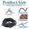 15Yards 3 Colors Cowhide Leather Cord WL-TA0001-02-8