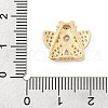 Brass Micro Pave Cubic Zirconia Slide Charms ZIRC-I068-22G-01-3