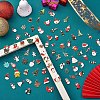 96Pcs Christmas Alloy Enamel Pendants JX267A-2