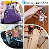 Glass & Alloy & Natural Amethyst Keychain KEYC-YW00146-01-6