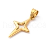 304 Stainless Steel Pendants STAS-L286-01G-2