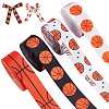   4 Rolls 4 Colors Sport Ball Print Grosgrain Ribbon OCOR-PH0004-07B-1