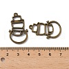 Alloy Open Back Bezel Pendants PALLOY-R098-47AB-3
