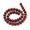 Natural Red Jasper Round Bead Strands G-P072-19-10mm-2