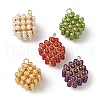 ABS Imitation Pearl Pendants KK-K293-43B-1