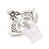 Halloween Theme Tibetan Style Alloy Charm Mobile Straps HJEW-JM03453-5