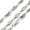 Tarnish Resistant 304 Stainless Steel Rhombus Link Chains CHS-E012-01P-1