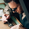 Steel Magnifying Glass Holder FIND-WH0148-195-6