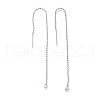 Rack Plating Brass Ear Wire KK-C081-08P-1