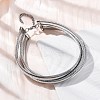 304 Stainless Steel 3-Strand Chain Necklaces NJEW-Q025-01P-4