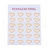 304 Stainless Steel Stud Earrings EJEW-Z012-01A-G-3