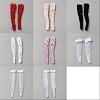 GOMAKERER 16 Pairs 8 Colors Cloth Doll Lace Fishnet Long Socks DIY-GO0002-11-1
