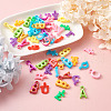 Opaque Acrylic Pendants and Plastic Pendants Set SACR-TA0001-05-7