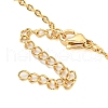 Brass Micro Pave Clear Cubic Zirconia Pendant Necklaces NJEW-M220-04A-G-3