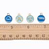 2 Sets 2 Styles Golden Plated Alloy Enamel Charms ENAM-YW0001-28C-3