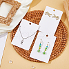 DICOSMETIC 150Pcs Rectangle Paper One Pair Earring Display Cards with Hanging Hole CDIS-DC0001-02A-5