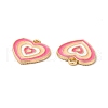 Alloy Enamel Pendants ENAM-C005-23G-3