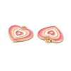 Alloy Enamel Pendants ENAM-C005-23G-3