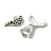 48Pcs 6 Styles Tibetan Style Alloy Pendant DIY-FS0005-72-3