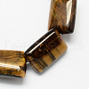 Rectangle Shaped Gemstone Natural Tiger Eye Beads Strands G-S112-16-1