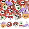 30Pcs 5 Styles Halloween Theme Alloy Enamel Pendants ENAM-CJ0005-10-8
