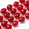 Natural White Jade Beads Strands G-D305-B01-01H-2
