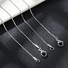Non-Tarnish 304 Stainless Steel Serpentine Chain Necklace for Men Women NJEW-G076-01A-P-4