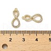 Brass Micro Pave Cubic Zirconia Pendants KK-K355-17G-3