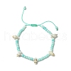 2Pc Glass Seed Bead Braided Beaded Bracelets BJEW-JB11520-3