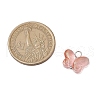 Butterfly Gradient Color Baking Paint Transparent Glass Charms PALLOY-JF03266-02-2