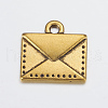 Tibetan Style Alloy Mail Charms PALLOY-EA10712Y-AG-2